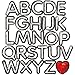 Bright Creations Iron On Alphabet Sequin Letter Patches A -Z and Heart (27 Piece)