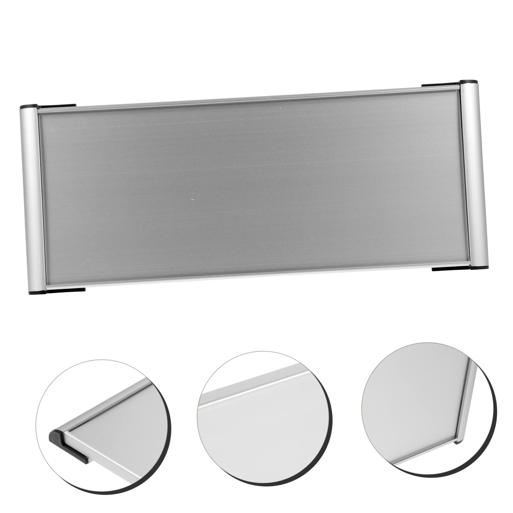 10piezas Placa De Nombre Aluminio Para Oficina Letrero Metálico Personalizable Para Puerta Signo De Identificación De Departamento Para Decoración De Espacios De Trabajo