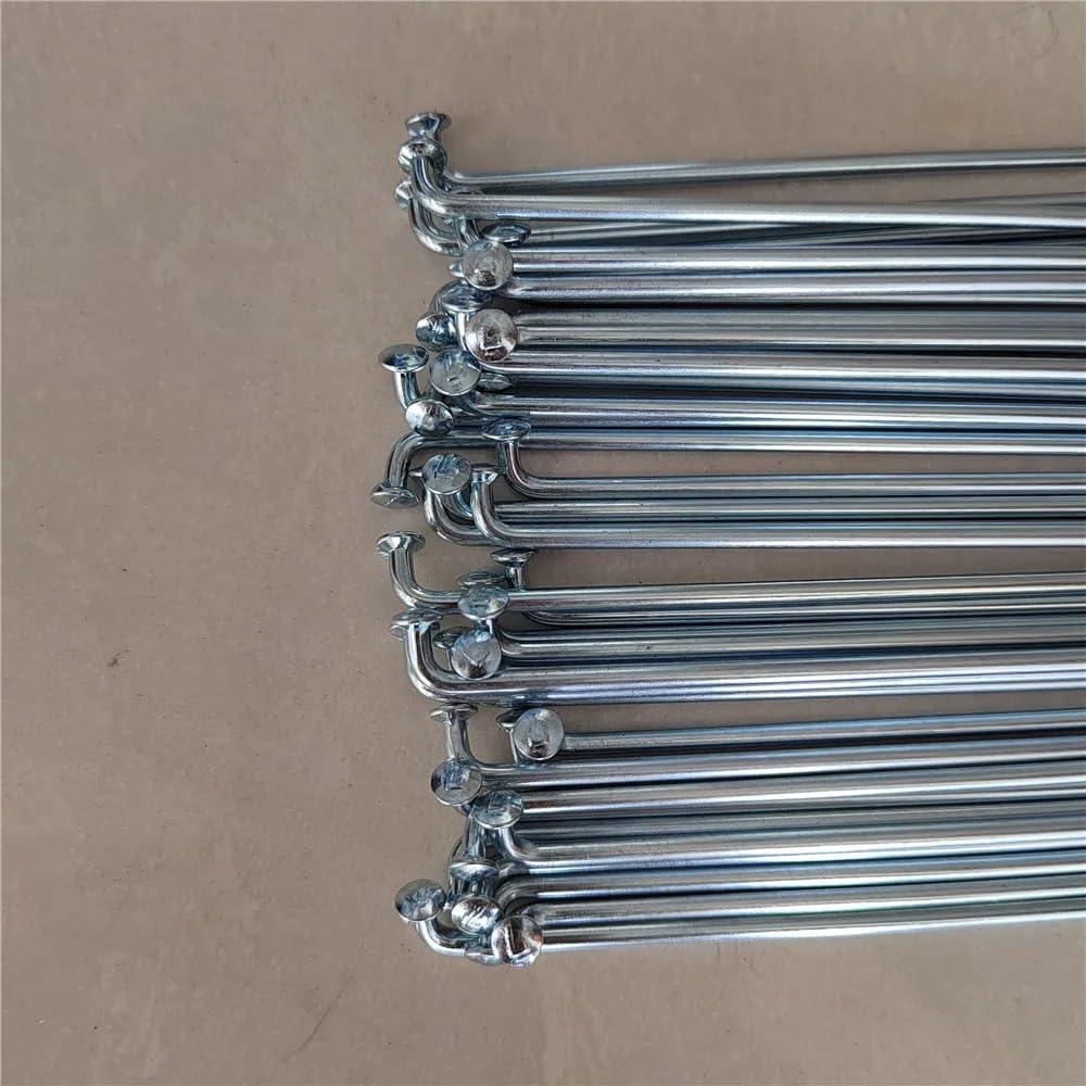 Fahrradspeichen,Fahrrad Speichen 12G Durchmesser 2,5 mm Elektrofahrrad Speichen Länge 170–305 mm Stahl 40 Stück mit Nippeln
