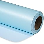 RUSPEPA Baby Blue Gift Wrapping Paper - Solid Color Pearly Shiny Silk Paper Jumbo Roll Perfect for Wedding, Birthday, Baby Boy, Anniversaries, Bridal Shower, Easter - 30 Inches x 100 Feet