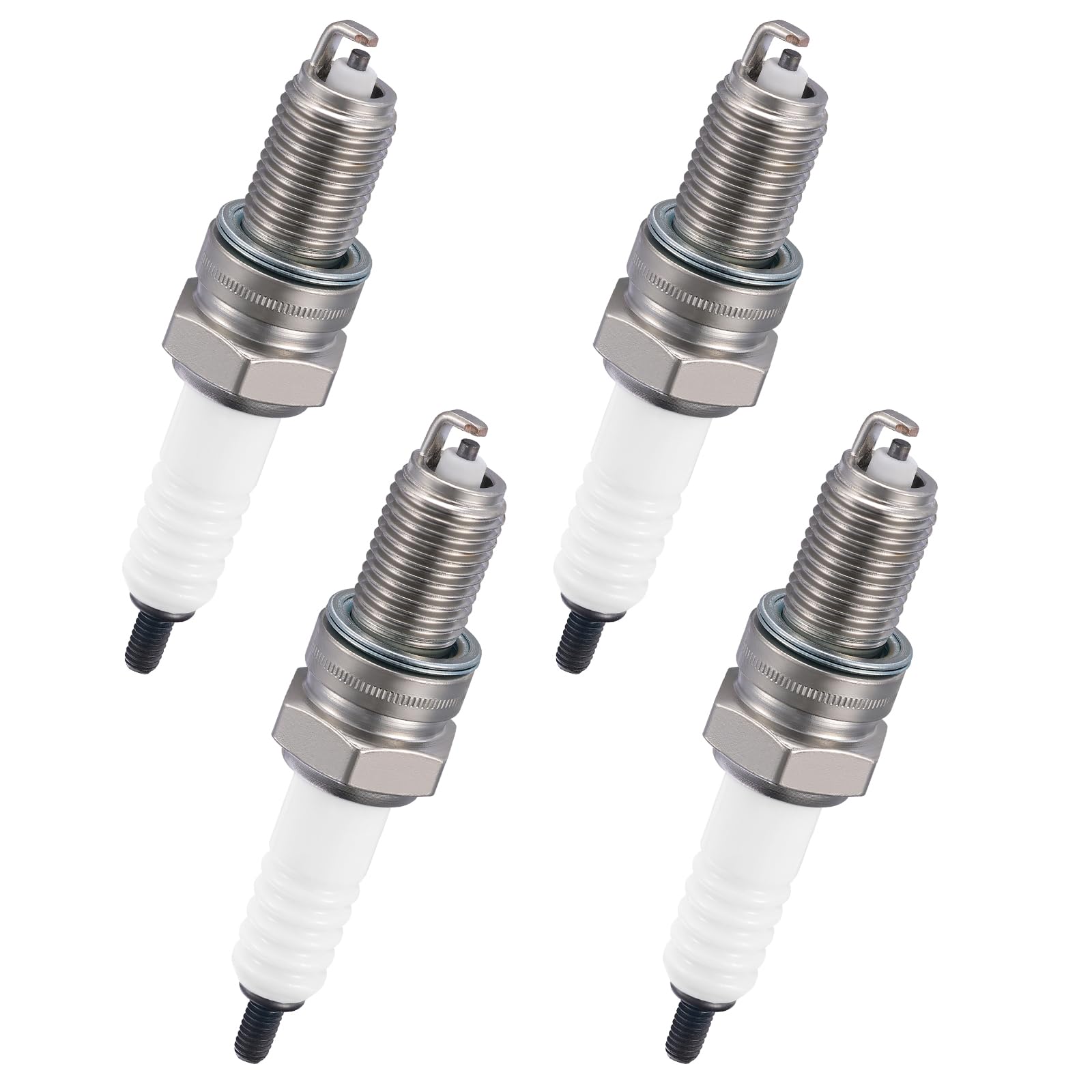 BDFHYK DPR7EA-9 Spark Plugs Compatible with Honda for Yamaha for Arctic Cat Compatible with Suzuki Universal Motorcycle Spark Plugs Replacement for 5129 Set of 4