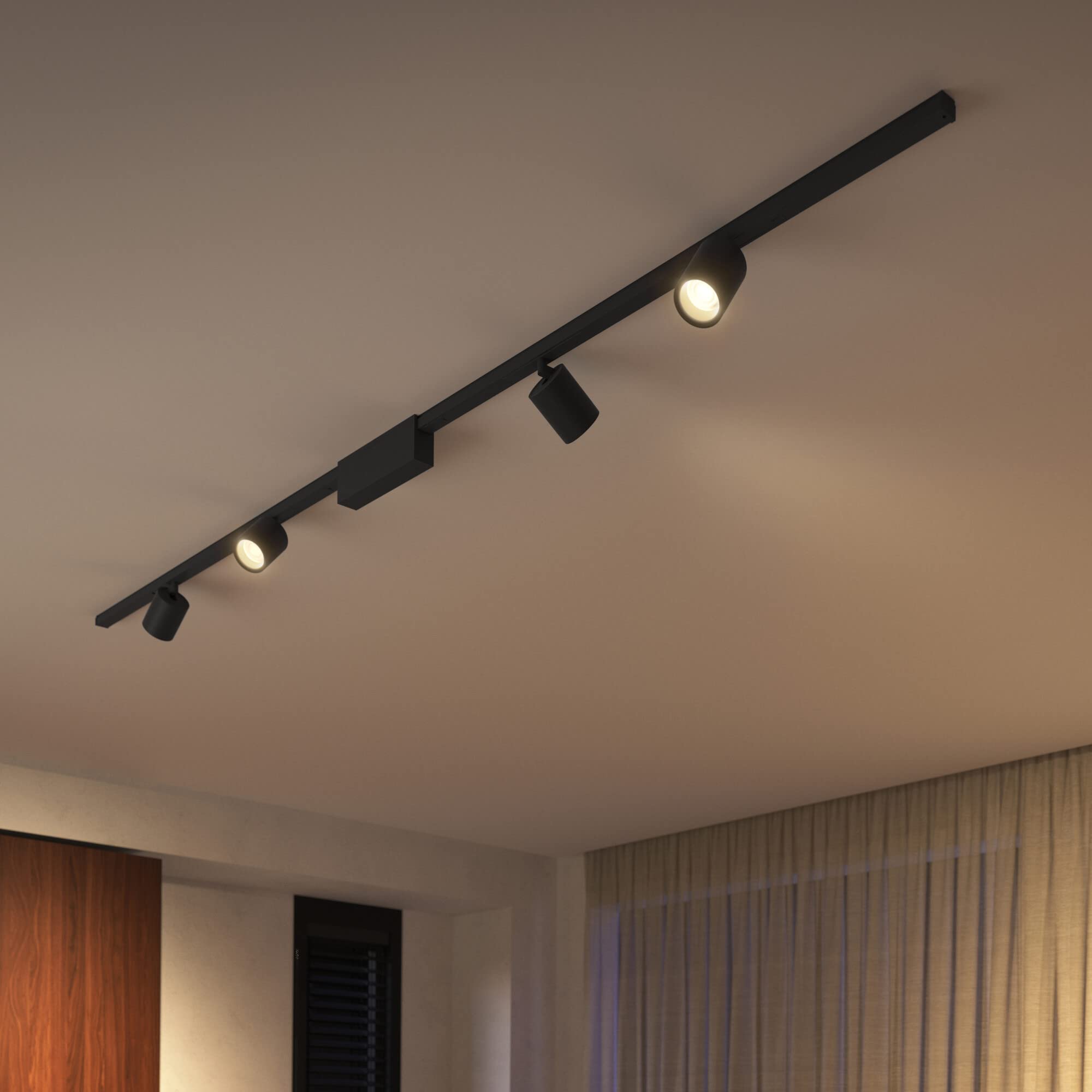 Philips Hue Perifo opbouwspot zwart uitbreiding wit en gekleurd licht