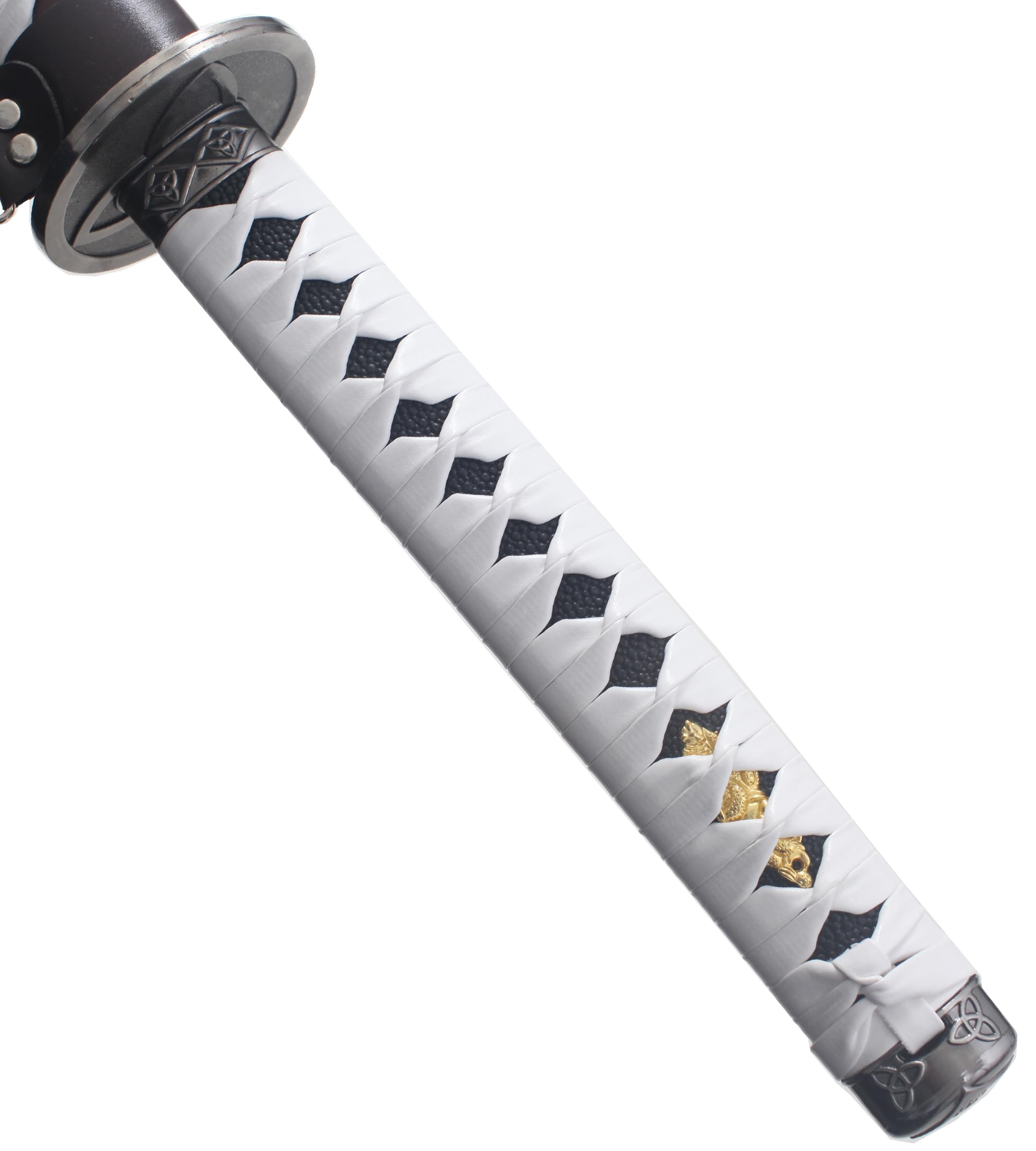Katana en Bois Michonne - Épée Sabre pour Décoration et Cosplay Zombie avec Présentoir