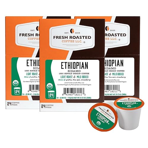 Miniatura 192 de Fresh Roasted Coffee, Tostado italiano, oscuro, 96 cápsulas para cafeteras K Cup