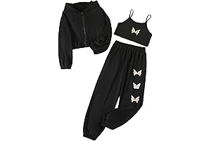 Girls Back-to-School Outfit: 3-Piece Graphic Print Clothing Set