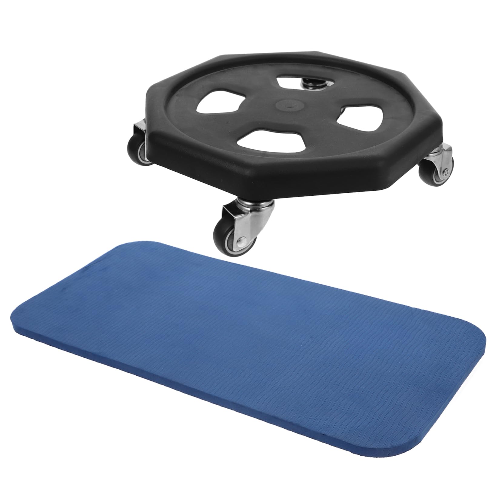 Abaodam Discos Deslizantes para Entrenamiento Abdominal, Portátil de PP con Rodilleras, Adecuado para Ejercicio en Casa y Tonificar el Core Color Aleatorio