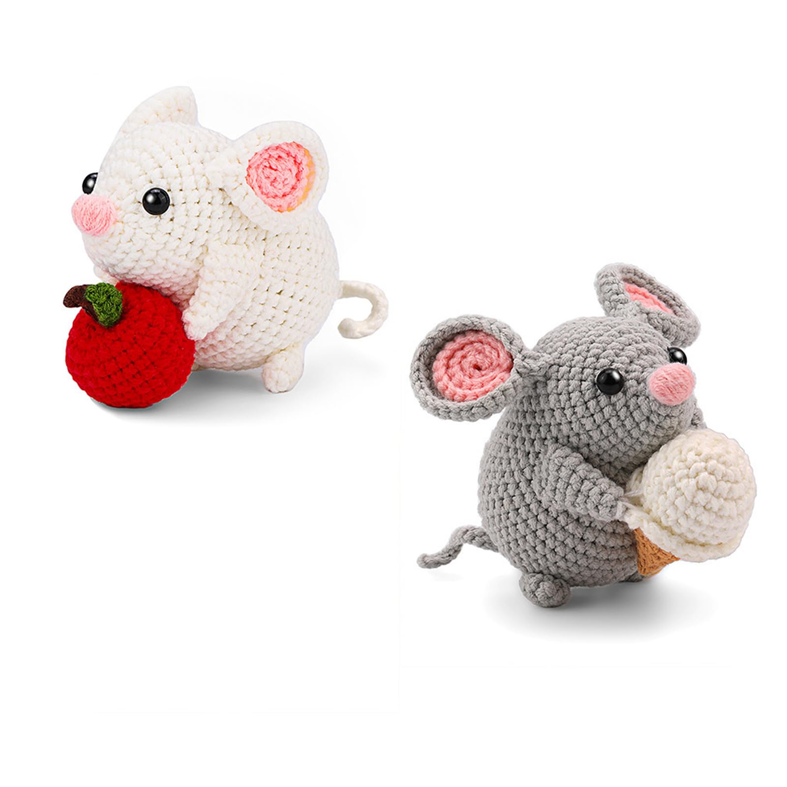 MOIDHSAG Mouse Crochet Kits For Beginners Animal Beginner Crochet Kits Beginners Crochet Kits With Crochet Hooks And