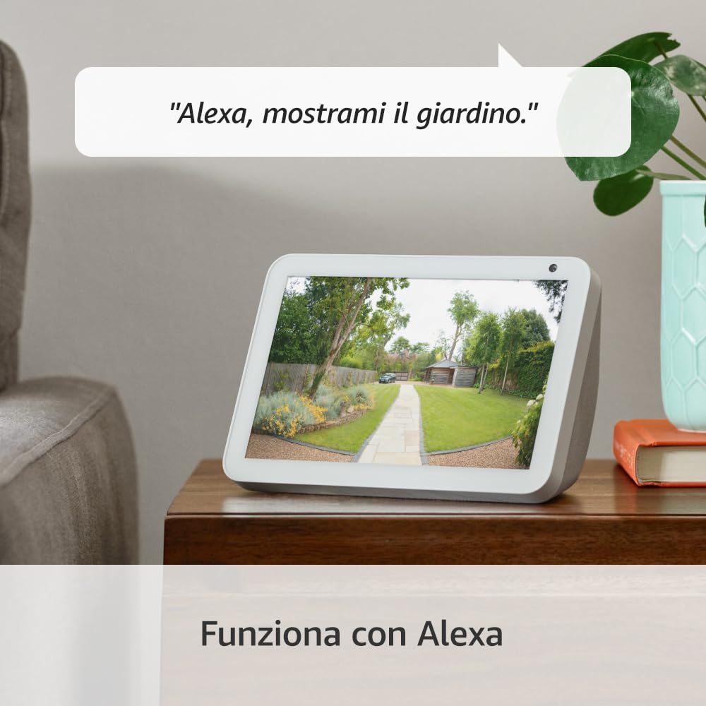 Ring videocamera esterna Pro a batteria (Stick Up Cam Pro) | Telecamera di sorveglianza senza fili, video HDR, vista dall’alto, rilev. movimento 3D, fai-da-te | Ring Home: 30 gg. prova gratuita