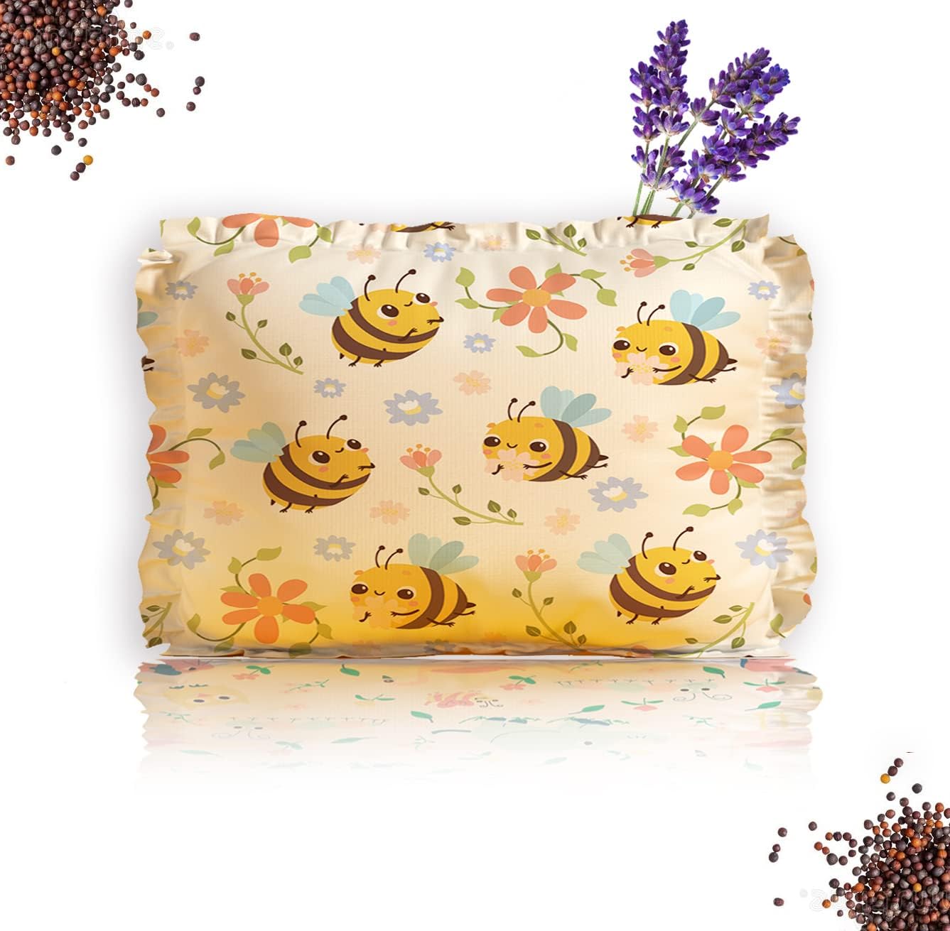 Buy MOM CARE Mustard Seeds Pillow for Newborn BabyRound Head Shaping