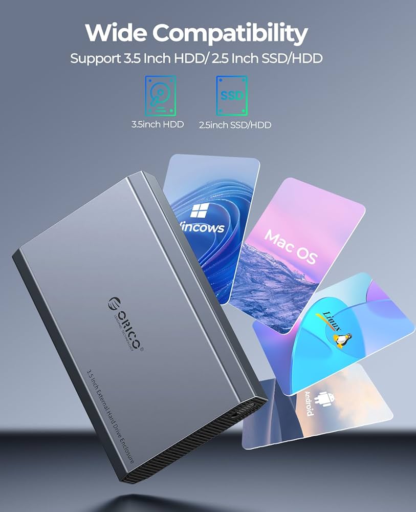 Amazon.co.jp: ORICO 3.5インチ HDD ケース アルミ 外付け Amazon.co.jp: ORICO 3.5インチ HDD ケース アルミ 外付け