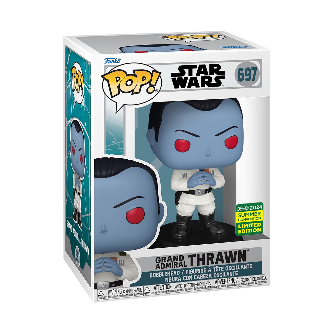 Amazon.com: Funko Pop Grand Admiral Thrawn Star Wars 2024 Summer
