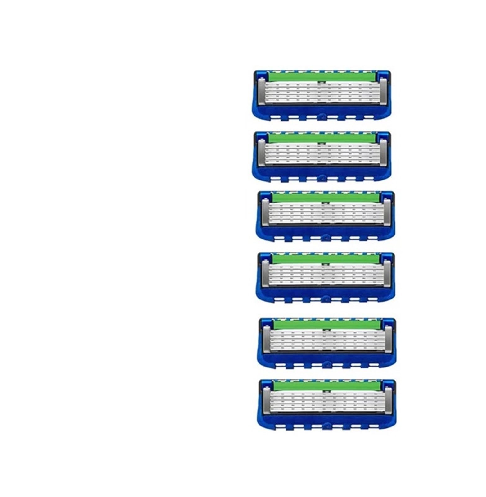 Compatible Con Gillette, Cabezales De Afeitar ProGlide, 6 Recambios De Cuchillas De Acero Inoxidable De 5 Capas For Hombres