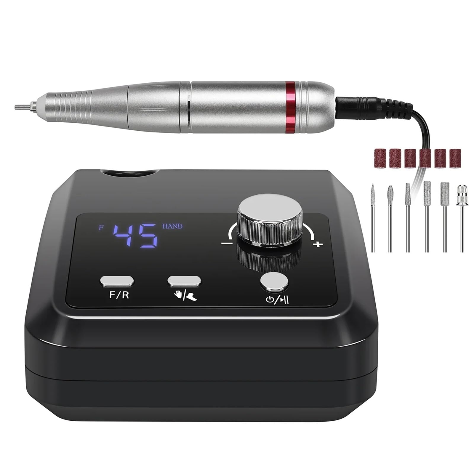 Amazon.co.jp: 45000RPM ネイルドリルマシン 大型LCDスクリーン付き