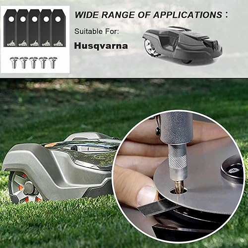 Miniatura 5 de Gratana - Cuchilla robótica para cortacésped (15, para Husqvarna - Monster 43MM)