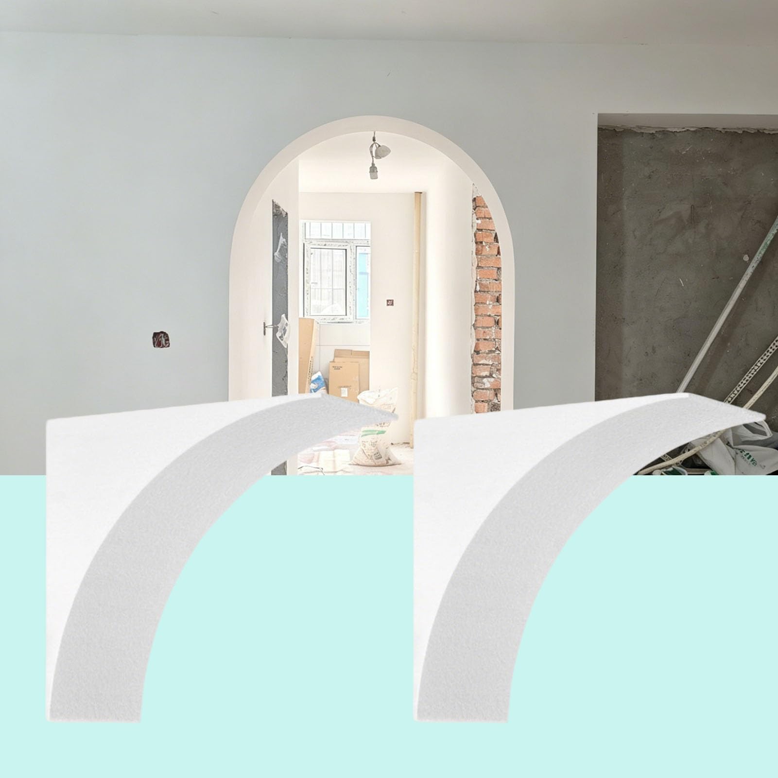 Kit arche de porte moulure préfabriquée haut de gamme pour encadrement élégant