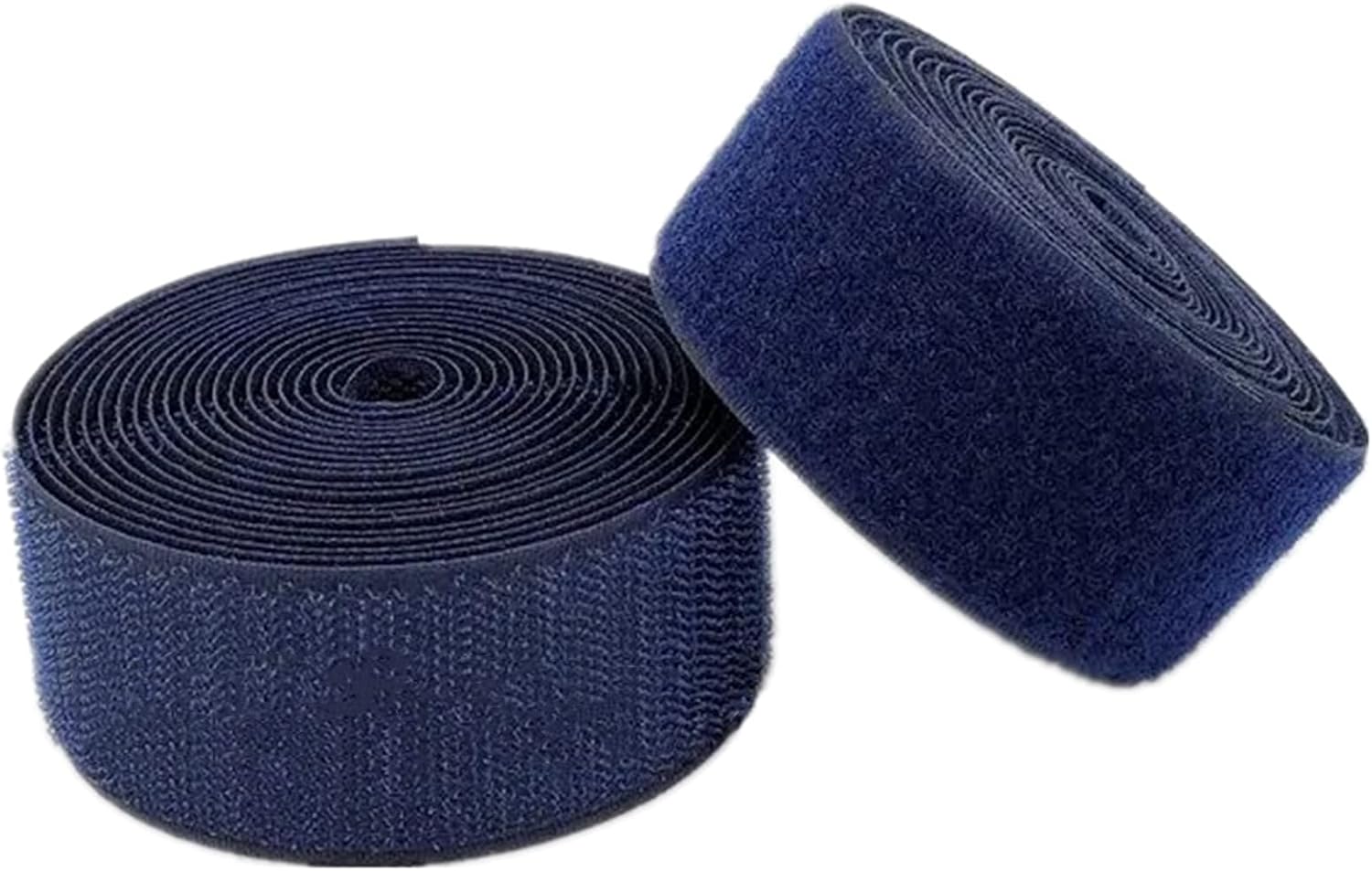 Hook Loop Tape Fabric Sewing Hook and Loop Tape Sew on 50MM for Non-Adhesive Nylon Fastener, Solution for Clothing Repairs & Hemming(NavyBlue,50MM x 8Yards)