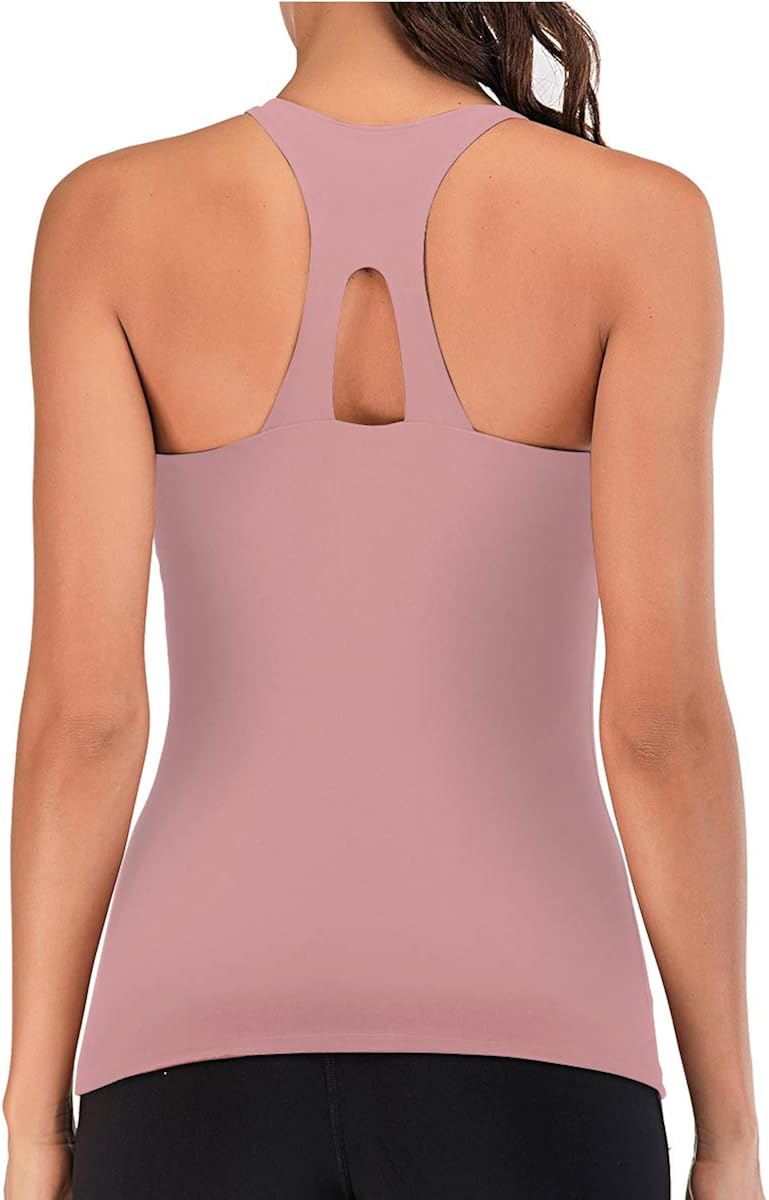 Running tank tops with built in bra Clearance