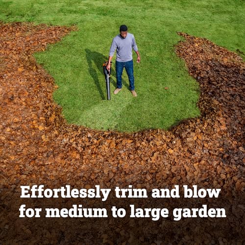 WORX Cordless String Trimmer & Leaf Blower Combo, 15'' 40V Weed Eater with Carbon Fiber Shaft, 530 CFM 40V Quiet Electric Blower with 57 dB, 2 × 4.0 Ah Batteries & Charger Included, WP925 by WORX - Image 3