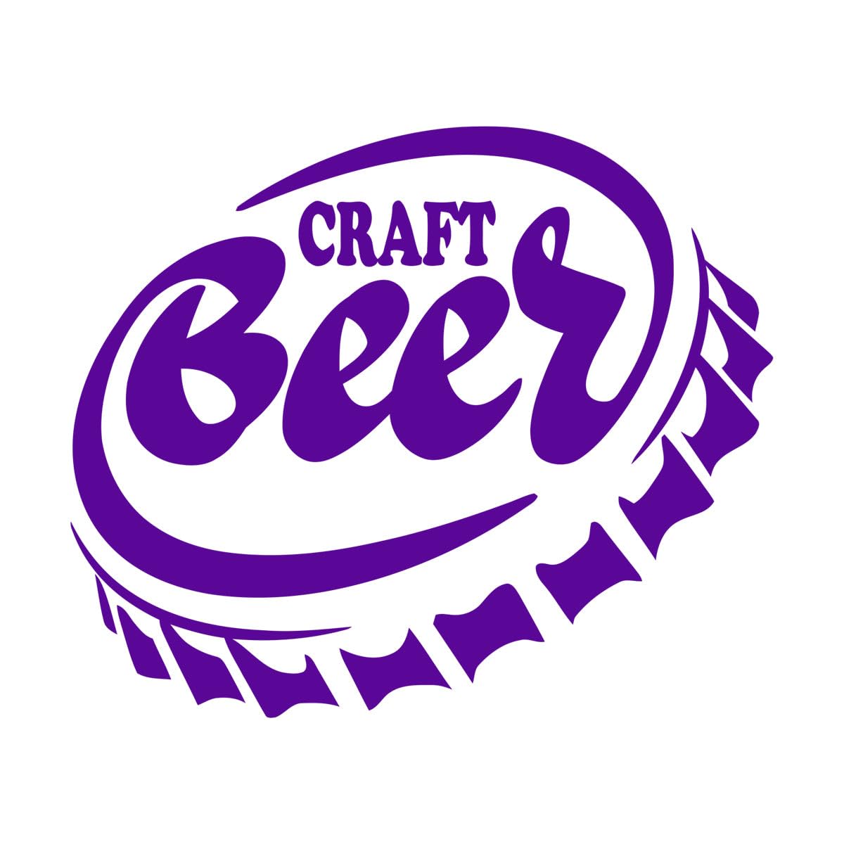 Lzhouting Wall Stickers 1717 Craft Beer Alcohol Wone Bottle Cap Wall Stickers Bar Quotes Restaurant Wall Decals Removable Room Decoration Wallpaper Small - 36X42cm