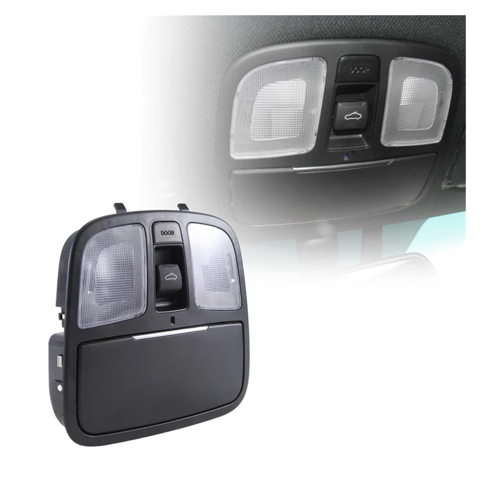 NZMSMS 92810-2M500 Car Dome Light Reading Lamp Sunroof Switch Car Glasses Case 928102M500,Compatible for Hyundai Genesis Coupe 2013-2016