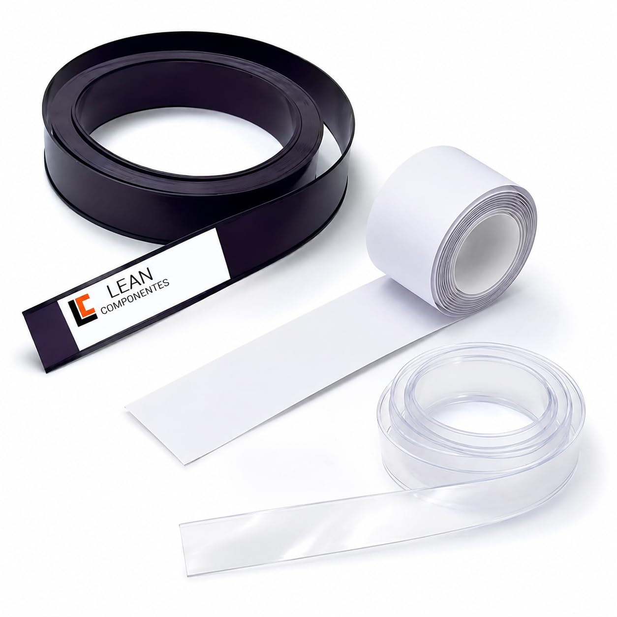 Porte-étiquettes magnétiques Profil C 50 mm x 5 m Rouleau Papier PVC