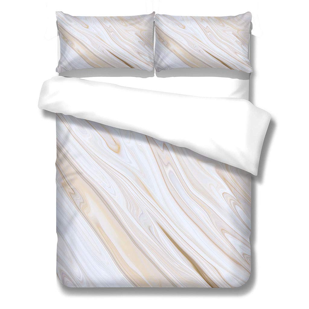 Housse de couette marbre or fini le linge de lit terne avec la parure aquarelle retro 200x200