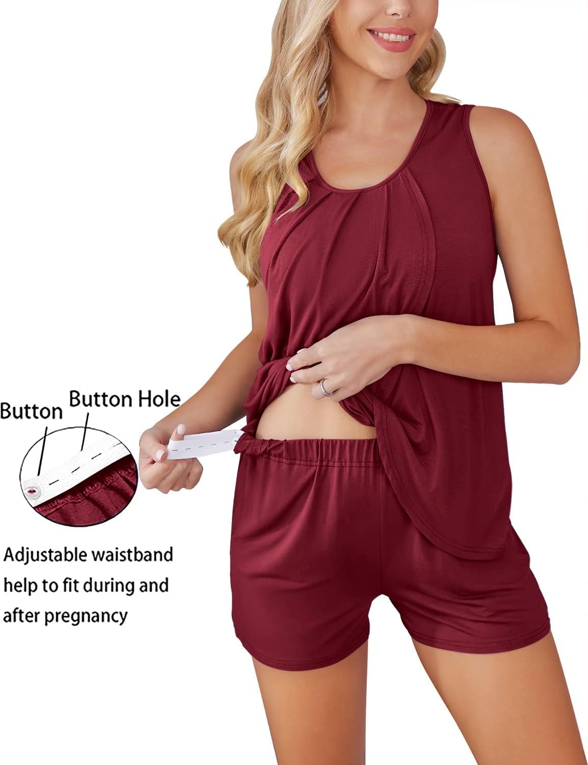 Ekouaer Pajama Set Ekouaer Maternity Nursing Pajama Set