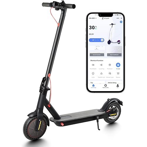Mankeel Electric Scooter - 350W/500W Motor, 8.5"/10" Solid Tires,7.8/10ah, Max Speed Up to 19MPH and 21Miles Long Range, Foldable E-Scooter with Double Braking System and APP Control