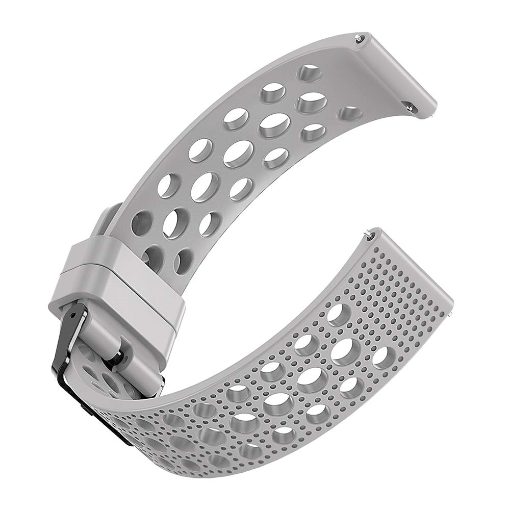 Compatible With EIGIIS K55 Smartwatch Bands, Lamshaw Stainless Steel Metal Replacement Strap Bracelet Compatible With PUREROYI 1.32'' C21/C20 Pro/VALYV K22 /EIGIIS K22/EIGIIS K55/Bassizo K55/TAOPON - View #5