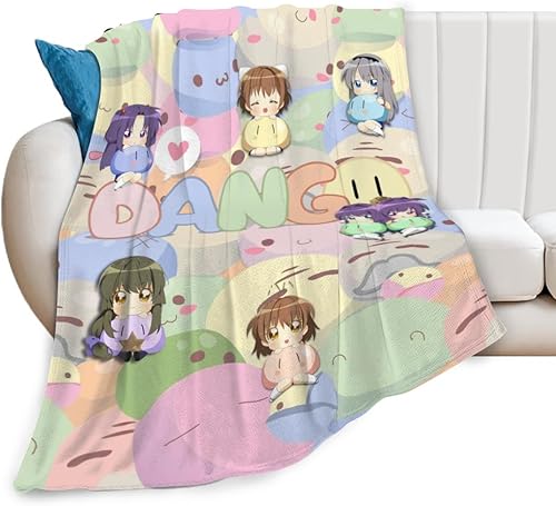 Clannad Dango - Manta de forro polar súper suave de 40 x 30 pulgadas, franela de microfibra mullida, acogedora y cálida para sofá, cama