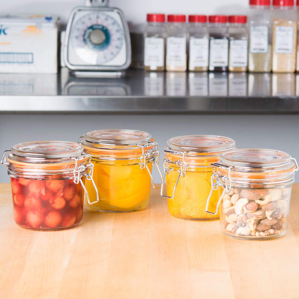 Amazon.com: Tablecraft CJS12 4-Piece Resealable Condiment Jar Set
