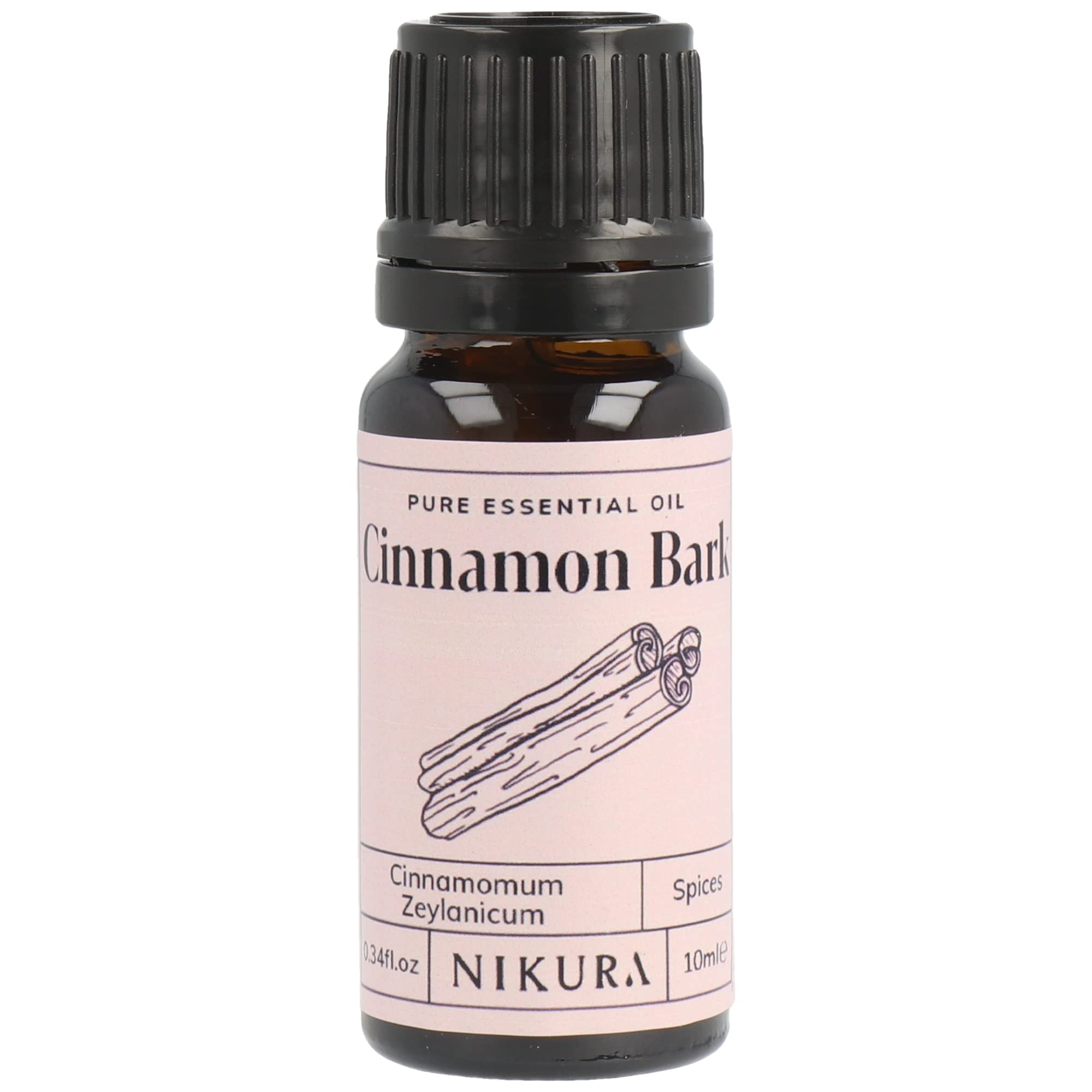 Nikura 100% Pure Cinnamon (Bark) Essential Oil 10ml, 50ml, 100ml (10ml)