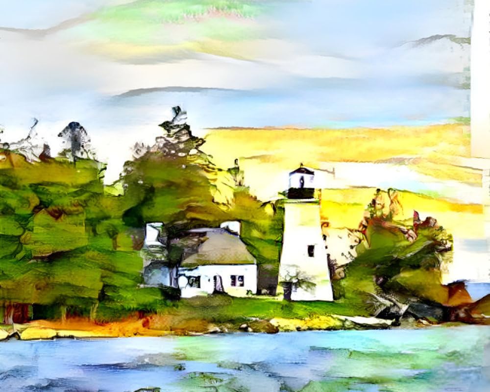 Phare de rivage affiches sur toile haute définition SERENDIPITP