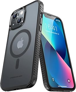 UNBREAKcable Magnetic Case for iPhone 13, [Compatible with MagSafe] [Military Grade Shockproof] [Ultra-Slim] [Non-Slip] Matte Back& Soft Silicone Airbag Bumper for Apple 6.1"– Black (UBHP455)
