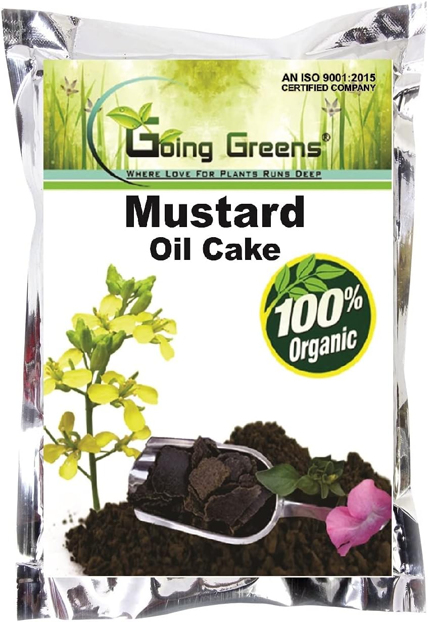 Mustard Oil Cake Natural Fertilizer for Plants Growth (Mustard Oil Cake 5 Kg)