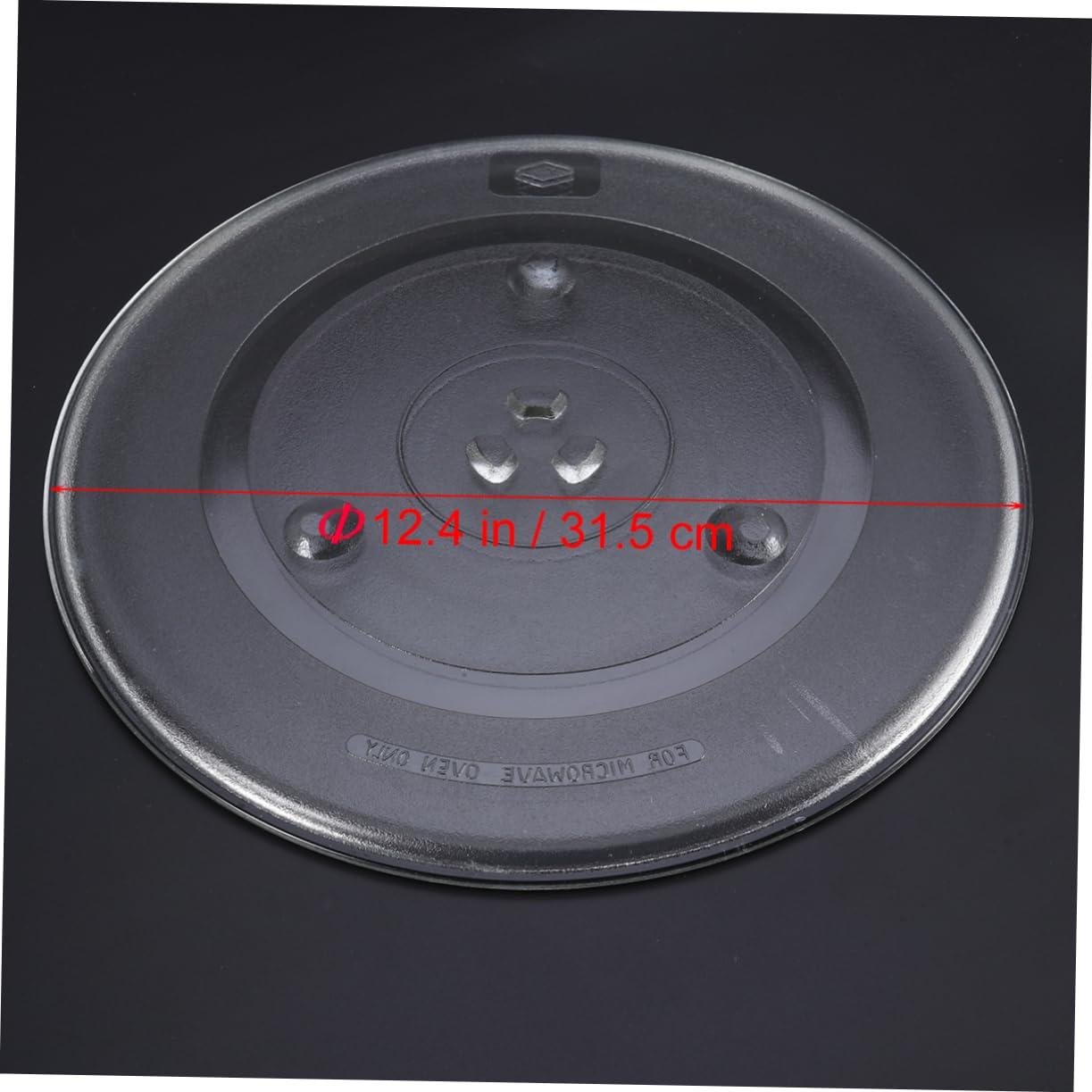 ULTECHNOVO Bandeja De Vidrio Placa Giratoria Microondas Duradera Fácil De Limpiar