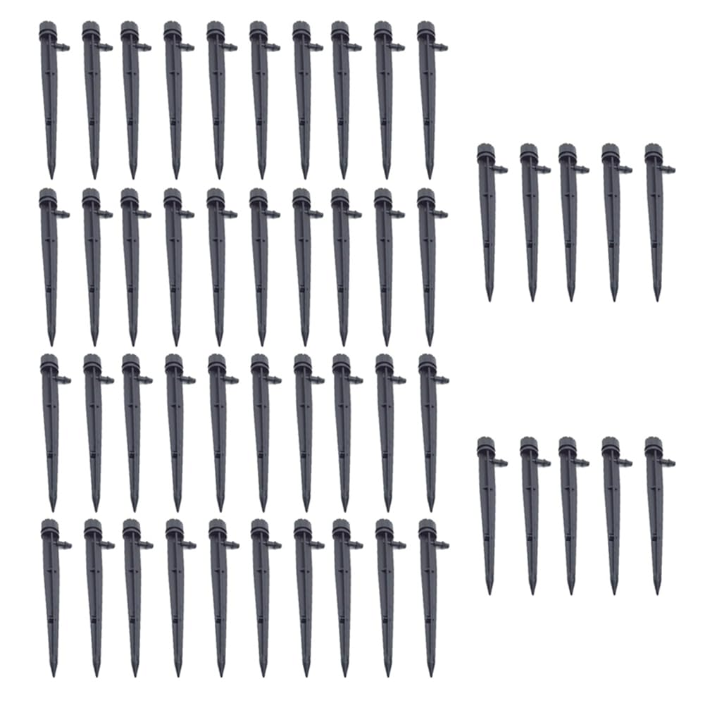 Ctrlzs 50Pcs Adjustable 8 Hole Spiked Dripper Gardening Sprinkler Irrigation Staked Emitters Garden Greenhouse Watering Device Easy To Use