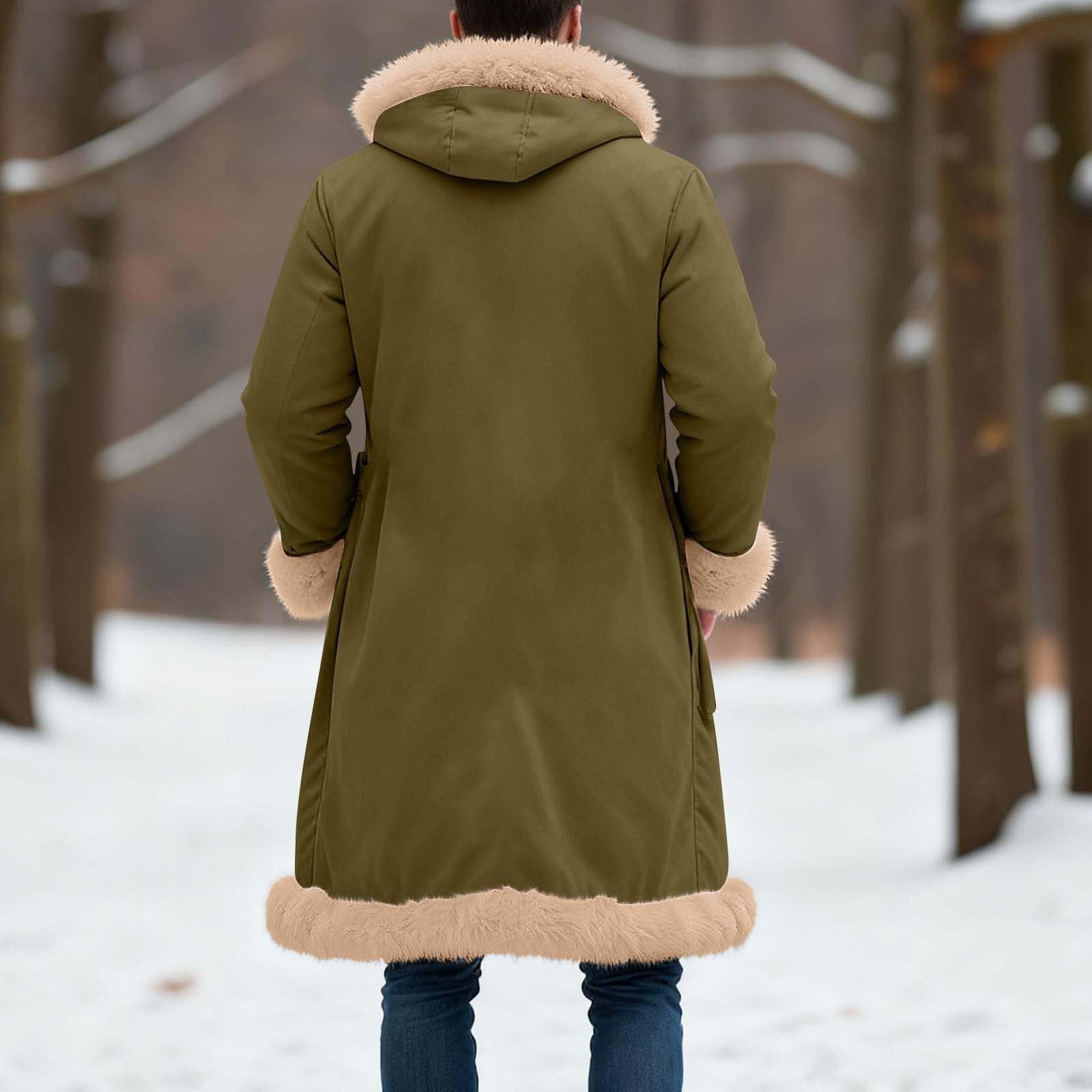Générique Blouson Homme Hiver Moto Manteau Long Vestes De Sport Manteaux D'hiver Parka Blousons Chaud Veste Polaire Travail Vetement Bombers Zippé Mens Fashion Ski Cardigan Aviateur Mi Saison
