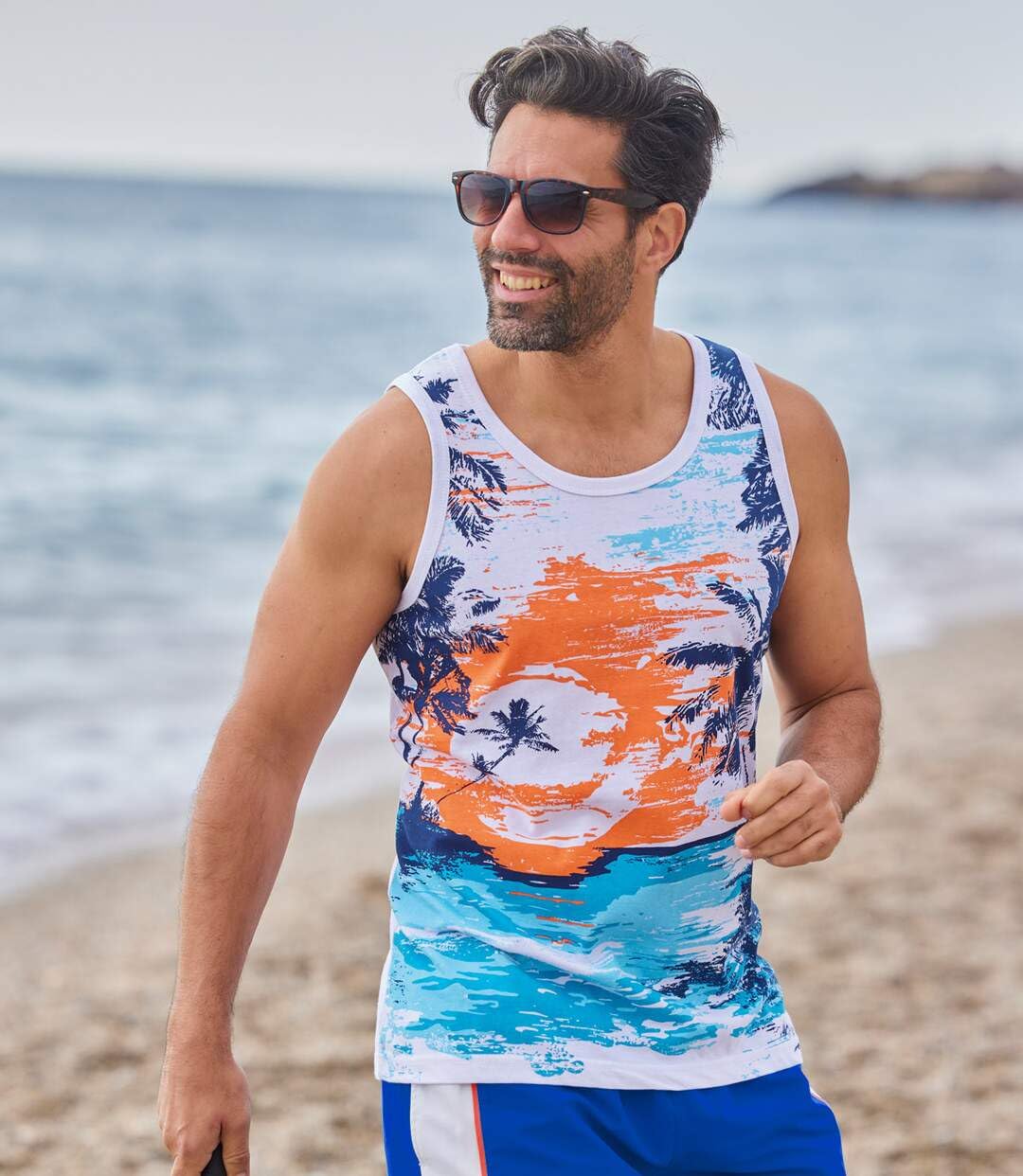 ATLAS FOR MEN - Set di 2 Canottiere da Uomo - Magliette Senza Maniche - Disponibili nelle Taglie Grandi da M a 5XL