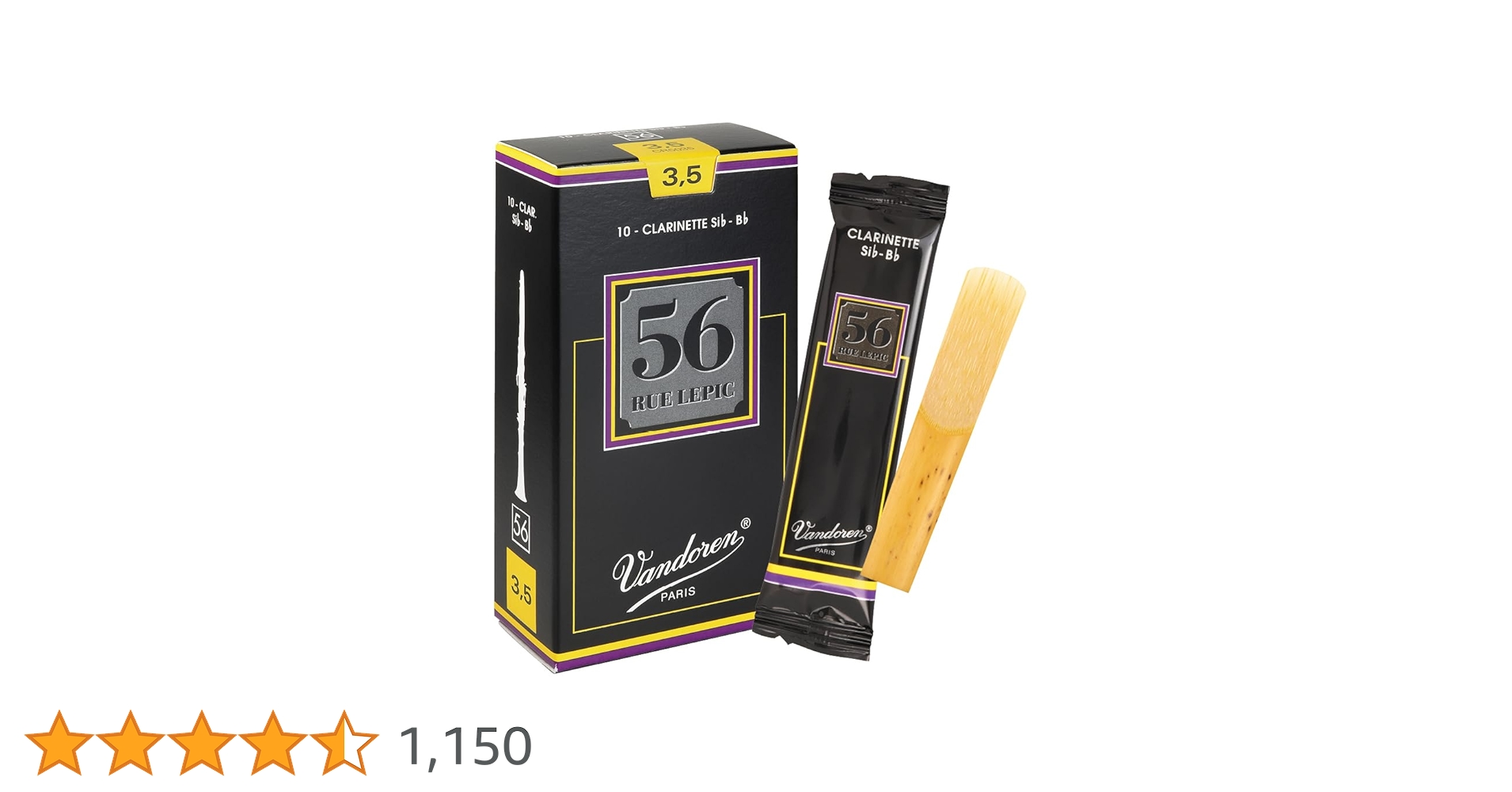 Amazon.co.jp: バンドーレン B♭クラリネットリード ルピック56