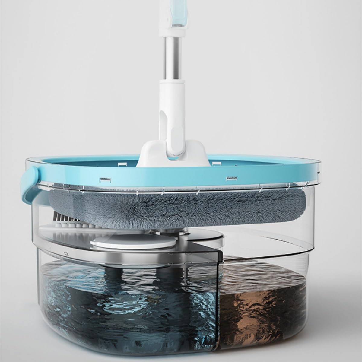 Fregona Fregona Absorbente De Agua, Herramienta Fregado Plano Giratorio For Lavado A Mano For Uso Doméstico Limpieza Suelo
