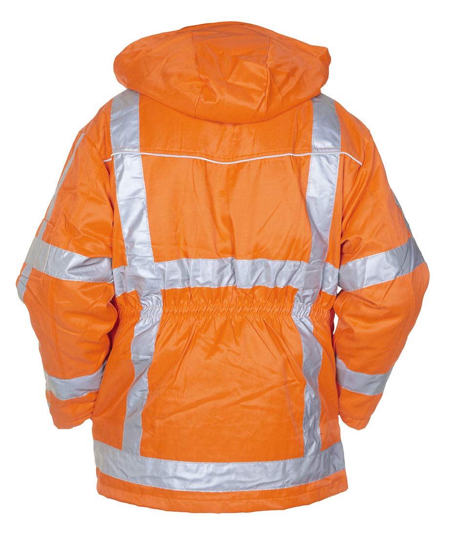 046456 Aspen Winter parka, Beaver, 50% poliestere/50% cotone, di grandi dimensioni, ad alta visibilità, arancione