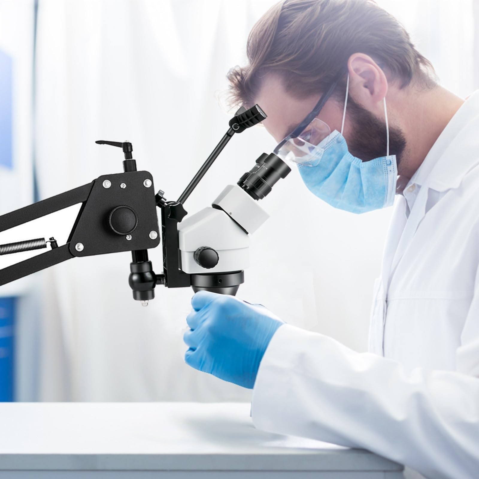Wielokierunkowe mikroskopy z mikroustawieniami narzędzia jubilerskie 0,7X-4,5X Super Clear lupa mikroskopowa Dla początkujących majsterkowiczów