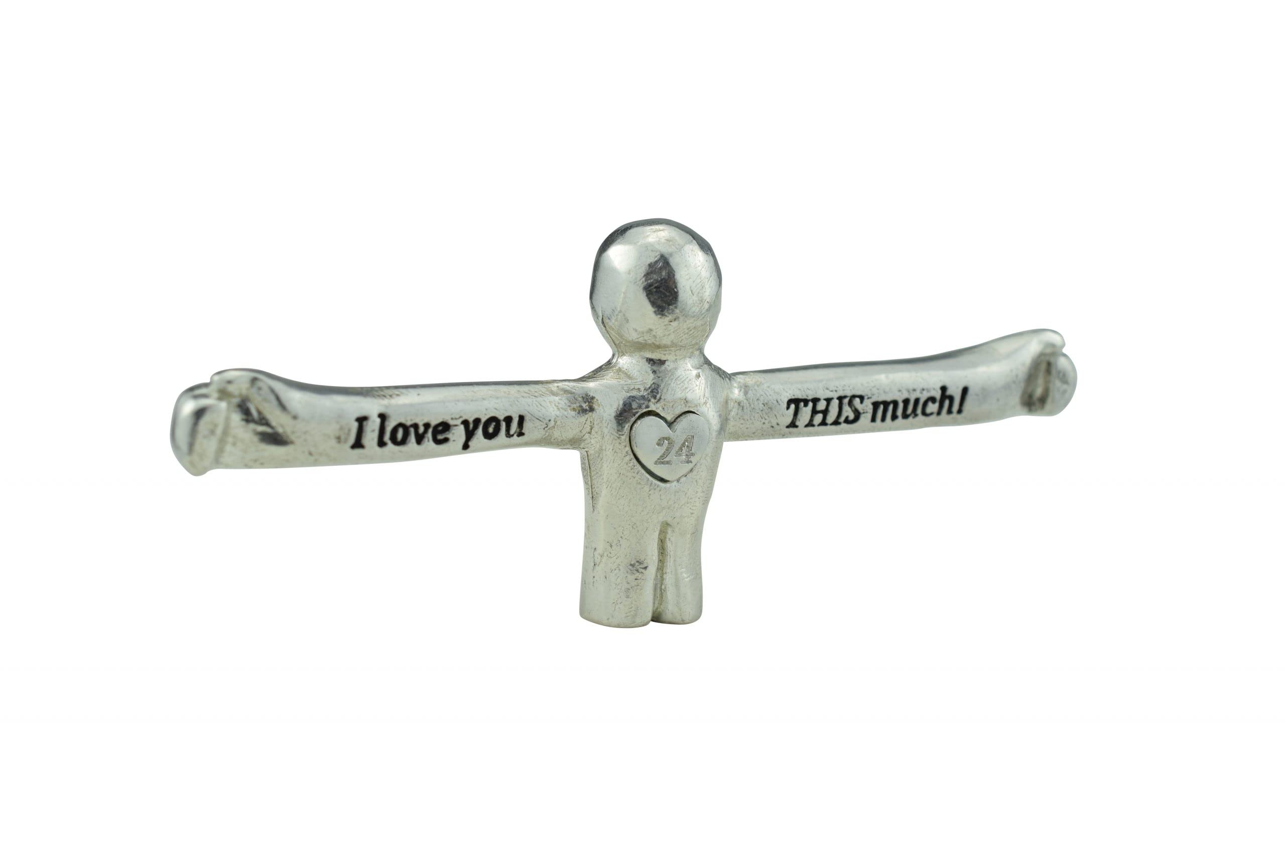 Pirantin I Love You This Much Figure - 24Th Anniversary Unique Gift For Husband Or Wife (Ilytm24)