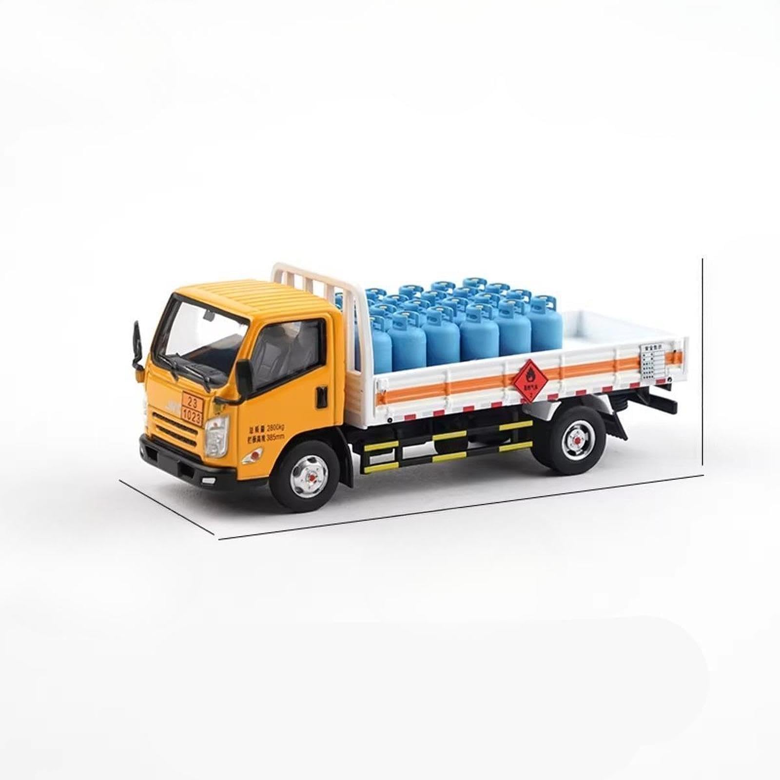 Milageto Camión Ligero de Transporte de Gas, Modelo 1:64, simulación de Durabilidad, vehículo en Miniatura Ligero de Calidad, Juguete de aleación