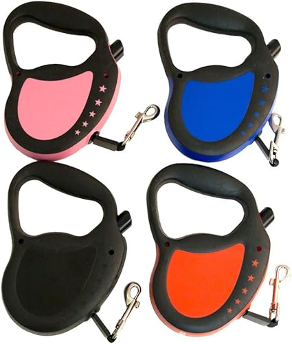 Miniatura 2 de Hyper Pet Correa retráctil para perro, 16 pies, correa para caminar para perros de hasta 40 libras, mediano, rosa