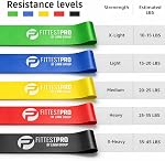 Limm Resistance Bands Exercise Loops - Set of 5, 12-inch Workout Bands for Home Fitness, Stretching, Physical Therapy and More - Includes Bonus eBook, Instruction Manual, Online Videos & Carry Bag