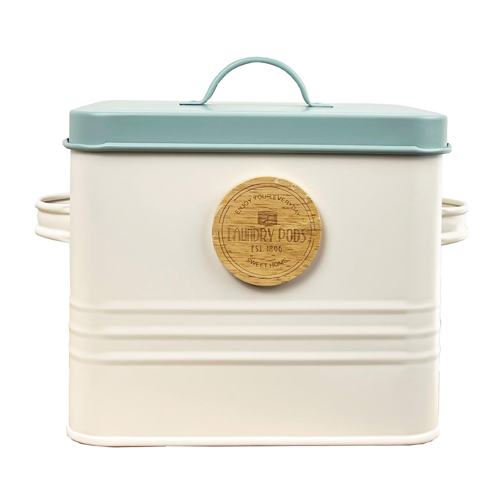 Alfie Francis Retro Style Metal Laundry Pods Storage Tin Container Box