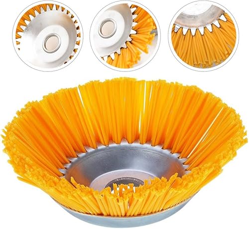 Miniatura 8 de Accesorio Rueda rotativa Redonda Jardín Cortador Cortador de Cuchilla de Reemplazo de Granja y Cabezal de Suministro de Nylon Cepillo Reemplazable