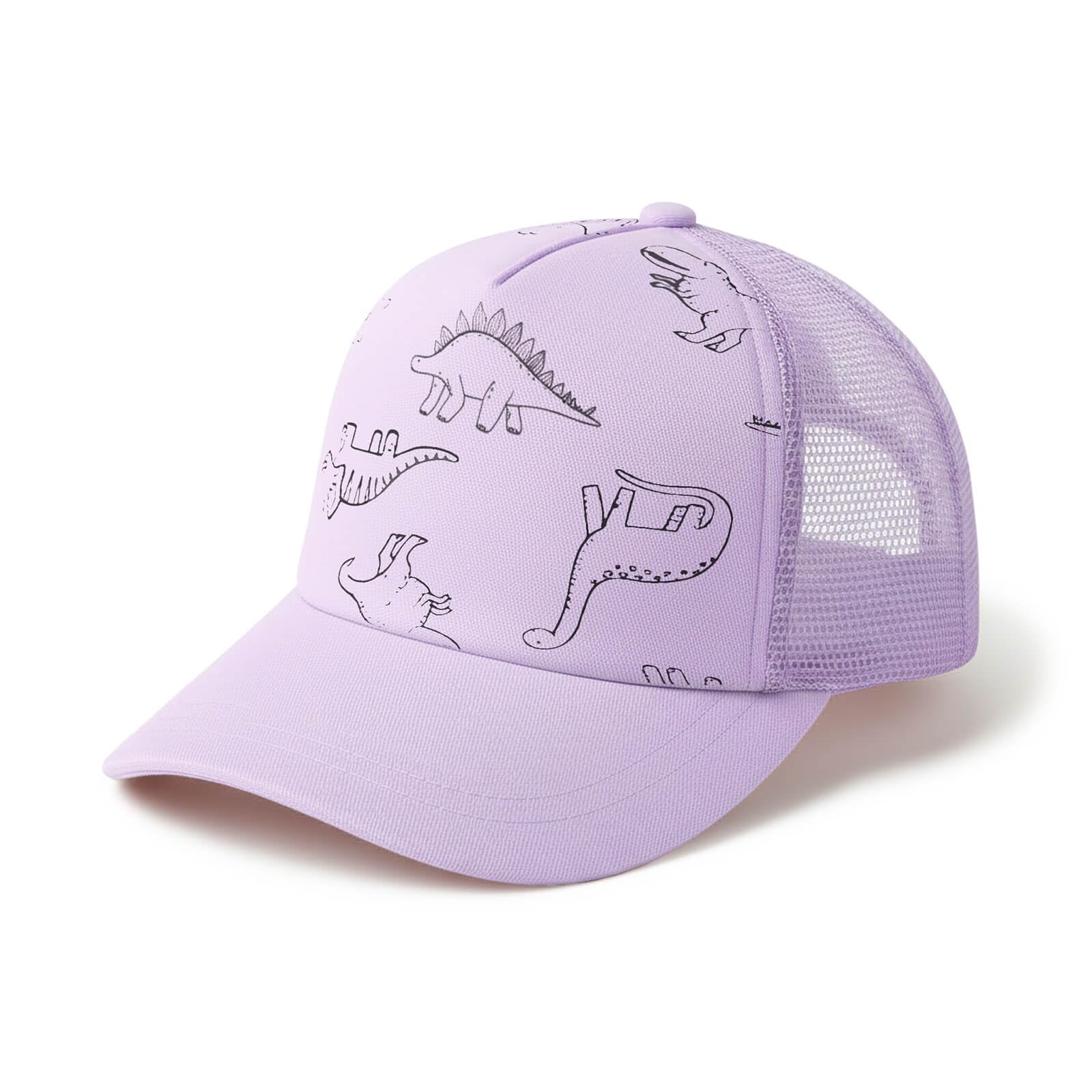 DRESHOW Toddler Baseball Cap Baby Sun Hat Cute Dinosaur Patterned Caps Unisex Baby Trucker Hats Infant Toddler Kid Hats for Boys Girls